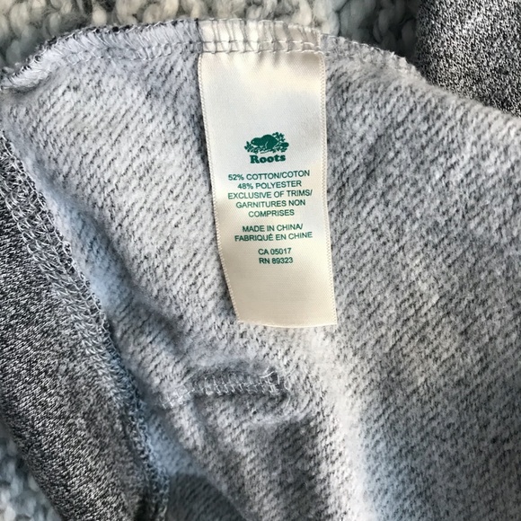 ROOTS Grey Sweatshirt Tank with Hood XS - Picture 7 of 7